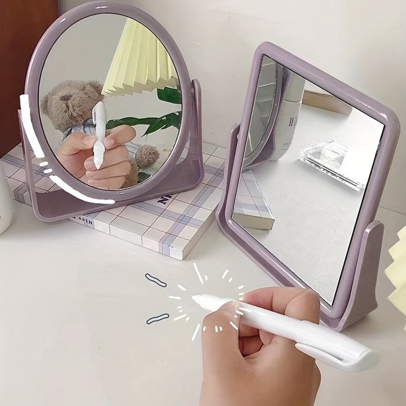 Desktop make up spiegel 1 teiliger Doppelseitig Drehbarer - Temu Germany