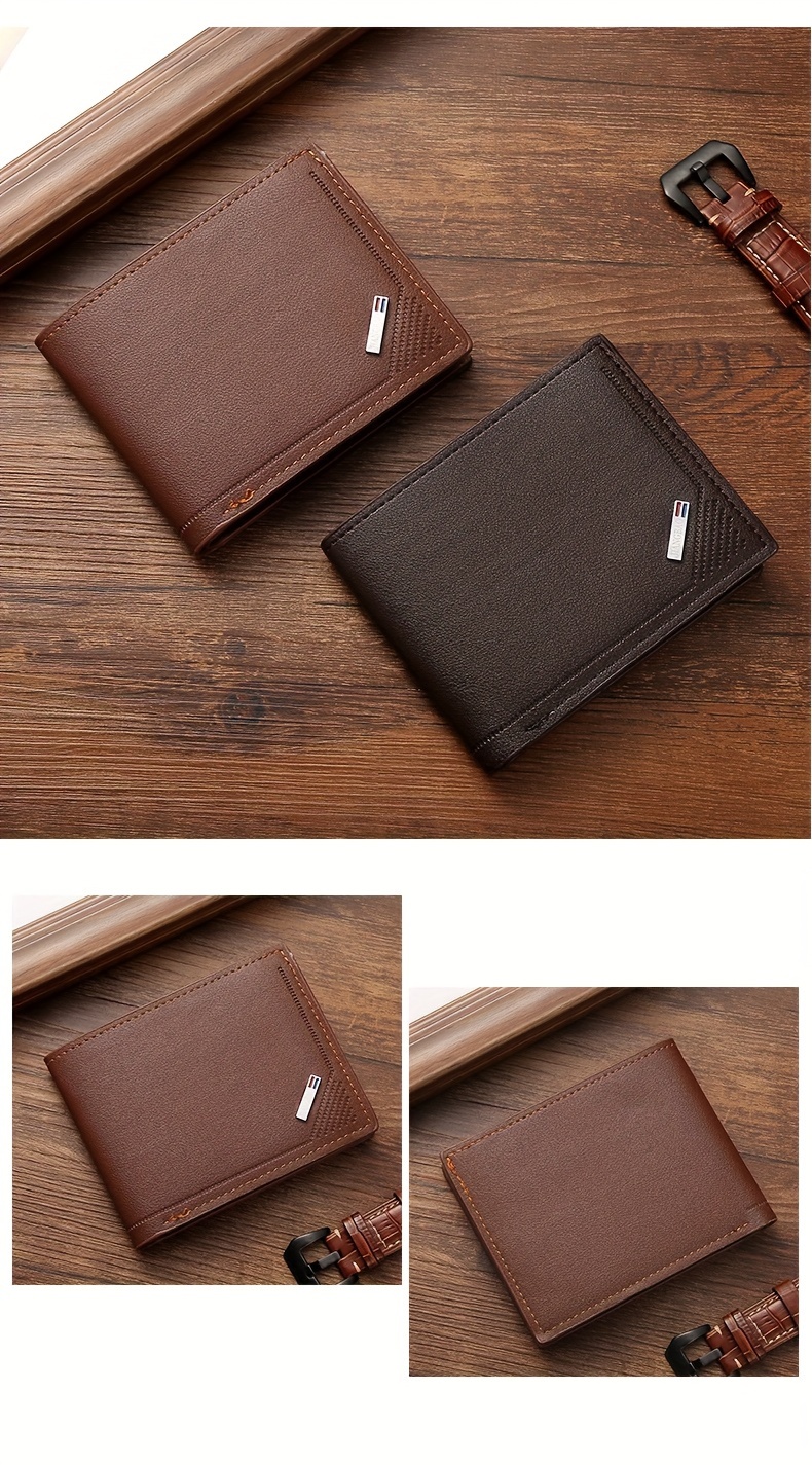 Billetera de Negocios Horizontal para Hombres de Gran Capacidad con Múltiples Ranuras - Diseño Suave, Espacioso y Elegante - Ideal para Uso Diario y Viajes