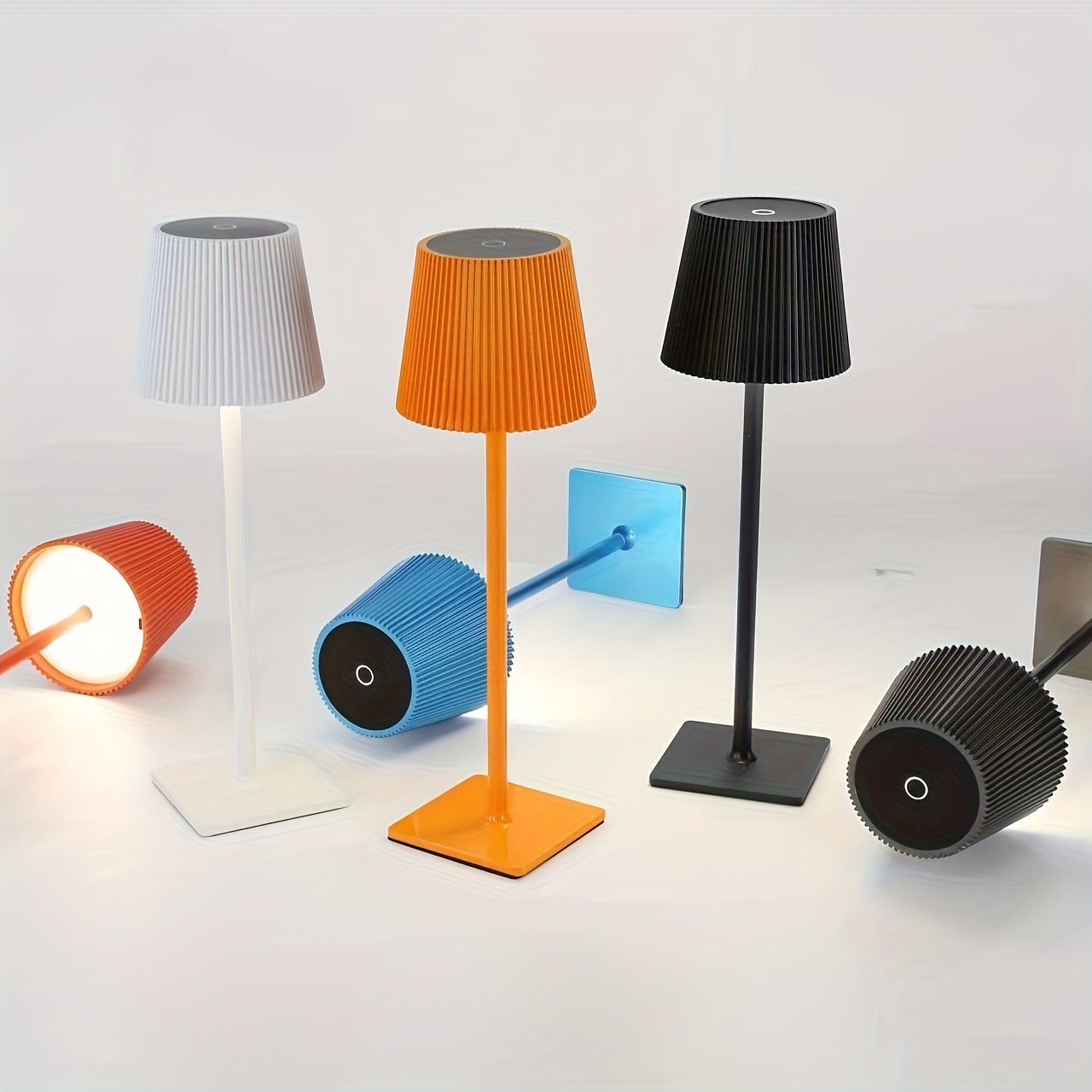 Modern Minimalist Plastic Goblet Table Lamp Usb Charging - Temu