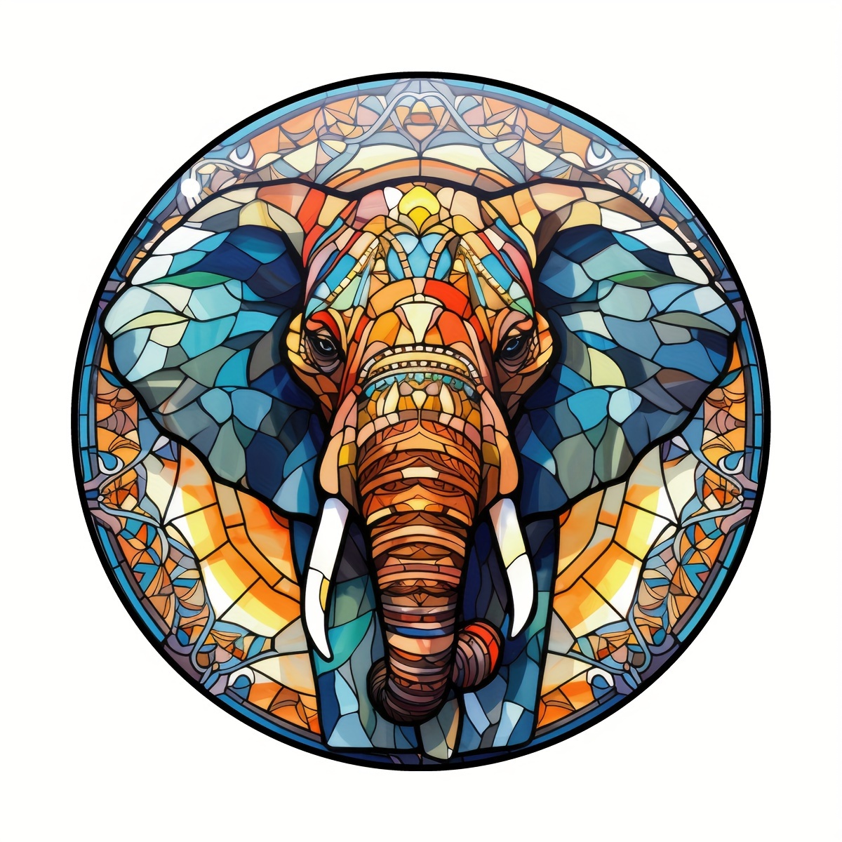 1pc 3d Elefante Suncatcher Colorato Finestre Ornamento - Temu Italy