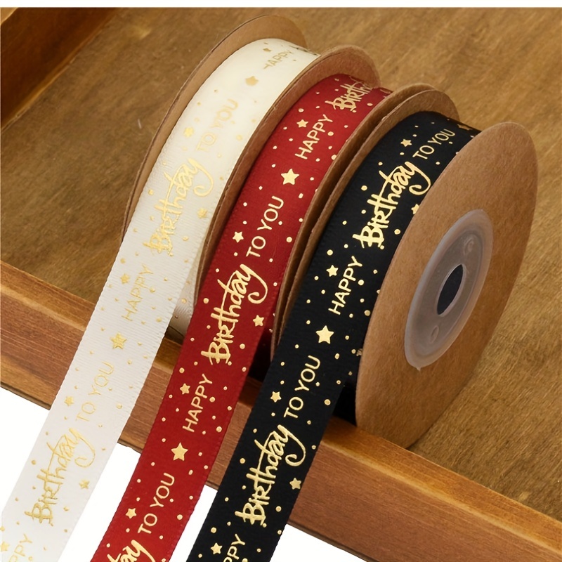  Meseey Merry Christmas Ribbon 10 Yards 1Inch Wide Red Satin  Ribbons with Gold Printed Gift Ribbon for Craft Packing, Gift Wrapping, DIY  Craft, Christmas Party Supplies : Health & Household