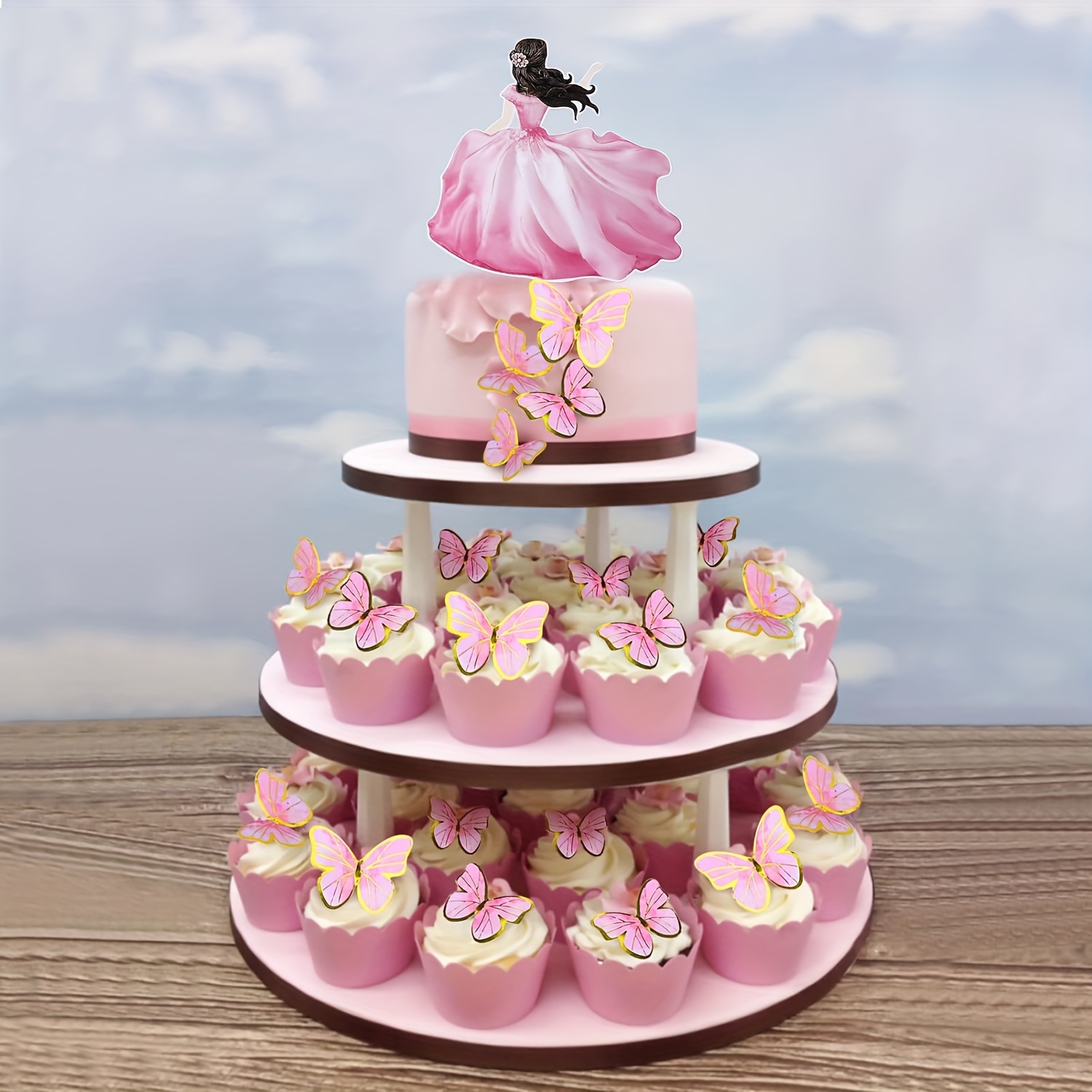 7 Mini Figurine Carine Per Decorare Torte E Cupcake - Topper Festivo Colorato Per Compleanni E Feste - Foto 3