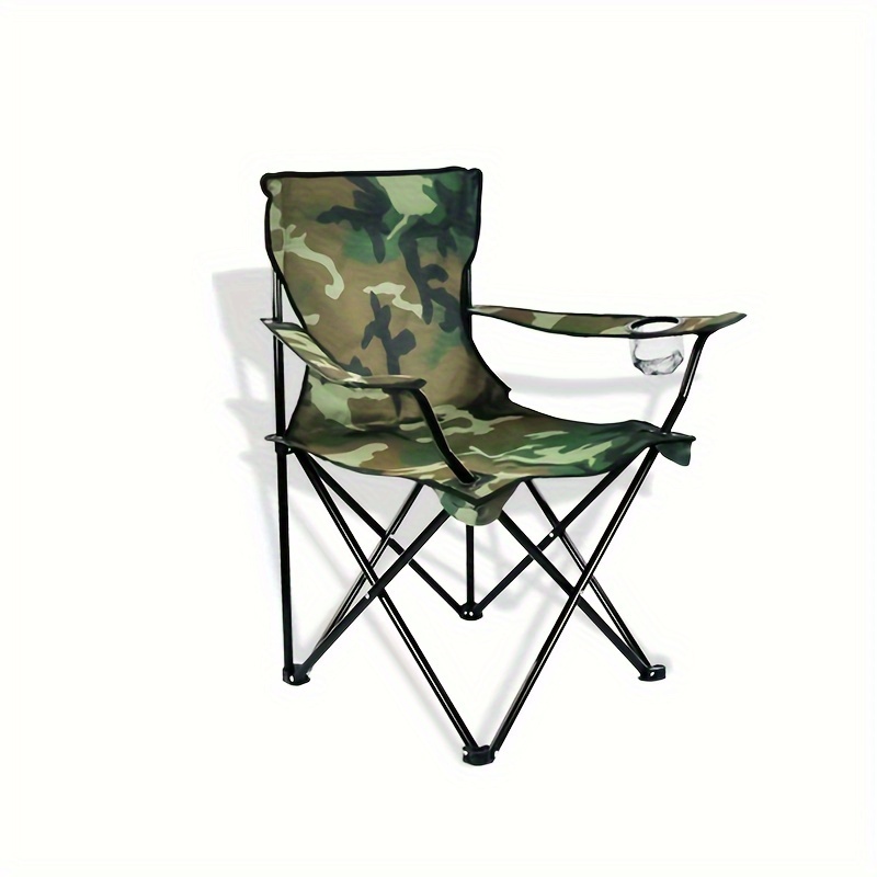 Portable Camping Chairs With Bottle Holder Outdoors Folding Chair