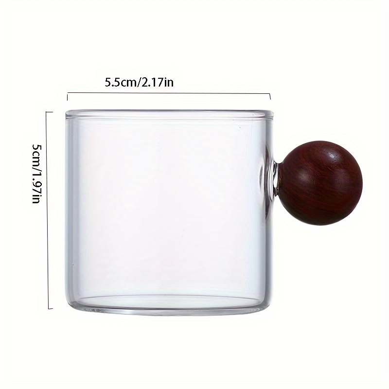 Small Drinking Glasses With Sphere Handle Small Teacup - Temu