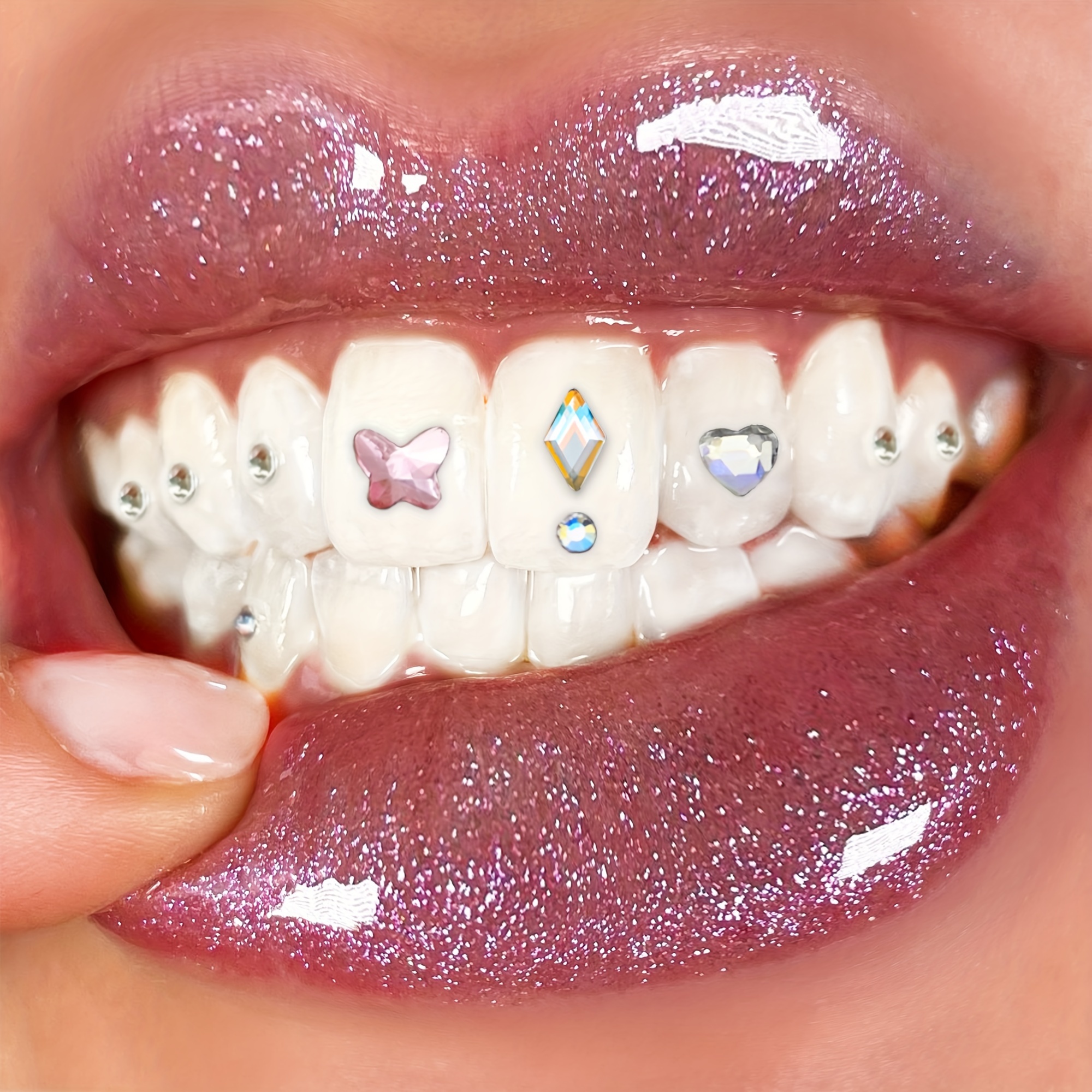 Tooth Gem Decor Artificial Dental Set For Women Girls Diamond Teeth Gems Kit  Jewelry