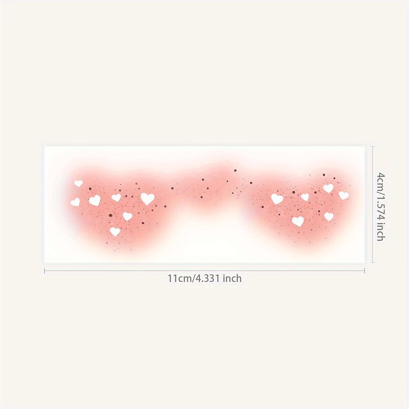 TEMU Day Gift Christmas Makeup Temporary Tattoo Stickers Blush Christmas Face Stickers Small Size 1pc