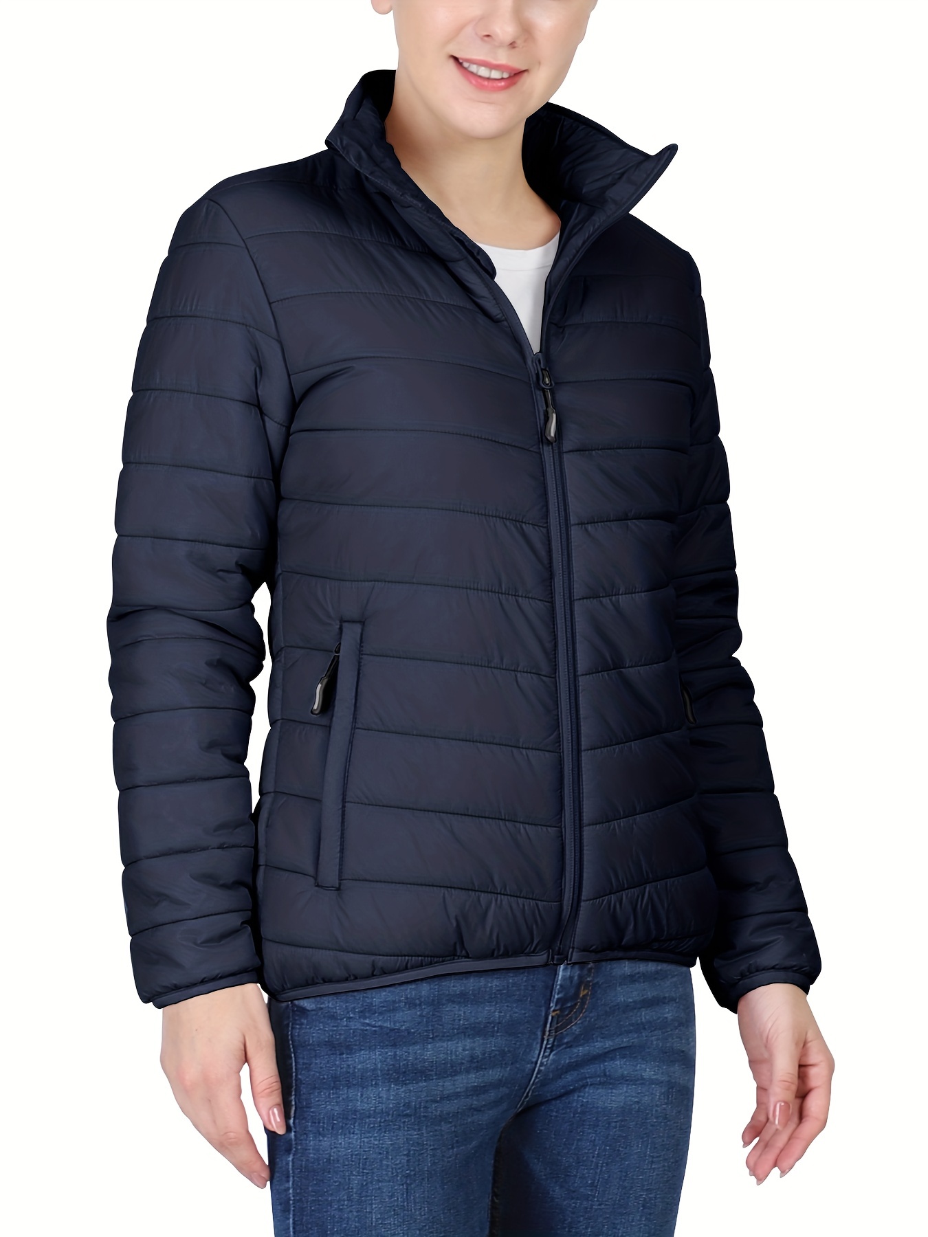 Navy blue clearance activewear jacket