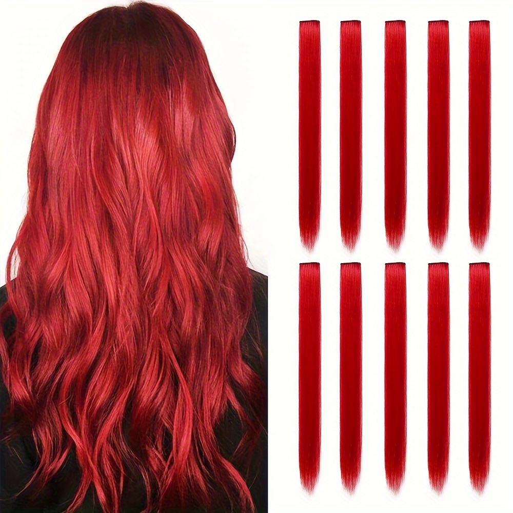 18Pzas. Extensiones de cabello de colores para niños con pinzas, accesorios  para peinar el cabello, accesorios para niñas y adolescentes, extensiones