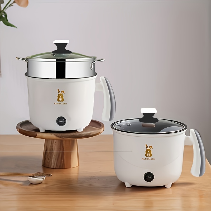 Bear Electric Hot Pot With Steamer Portable Pot Cooker - Temu