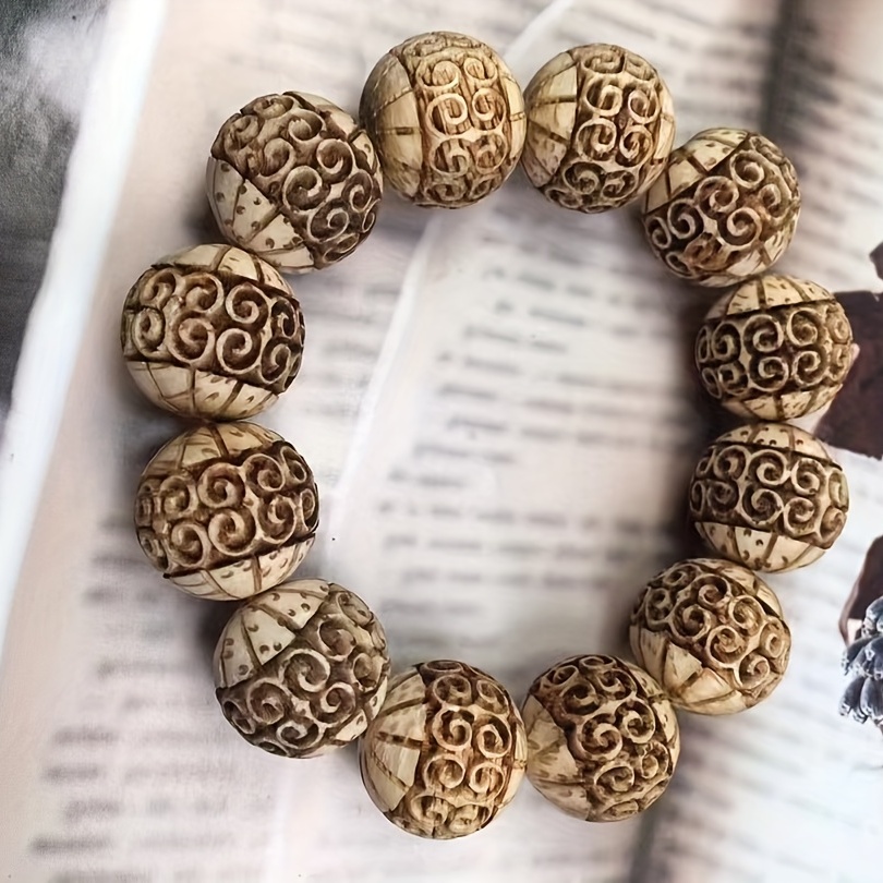 Silk Wood Healing Chakra Bracelet, Unisex Style