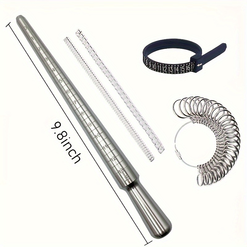 Jewelry Making Tools Kit With Us Size Ring Sizer Mandrel - Temu