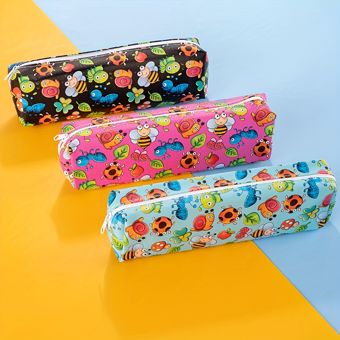 Cute Cartoon Pencil Case Simple Stationery Storage Bag - Temu