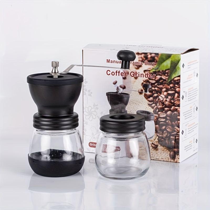 Manual Coffee Grinder Vintage Coffee Grinder With Glass Jar Coffee