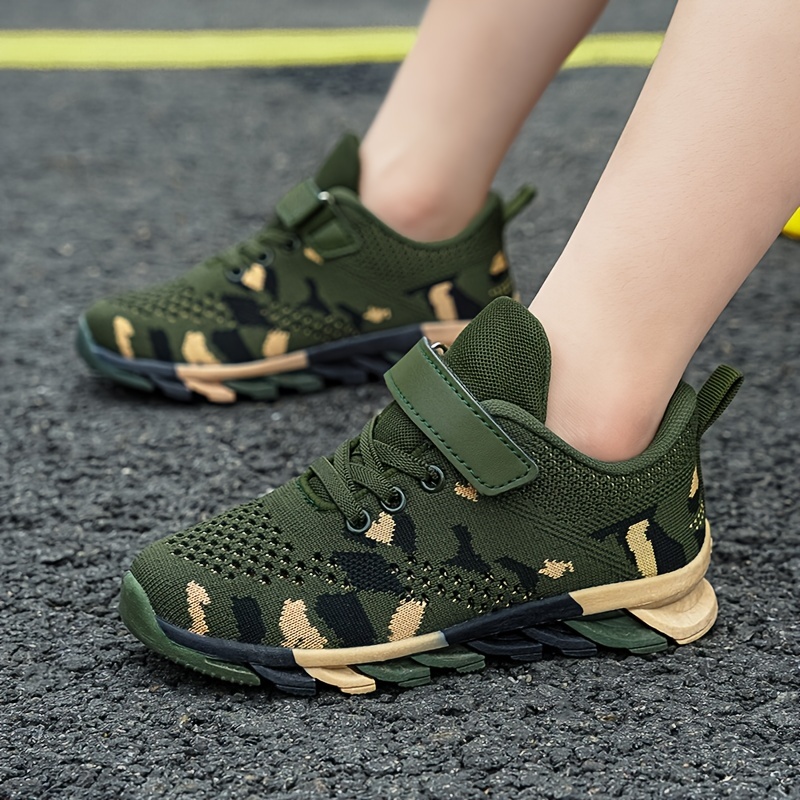 Chaussures Course Style Militaire Camouflage Gar on Baskets Temu