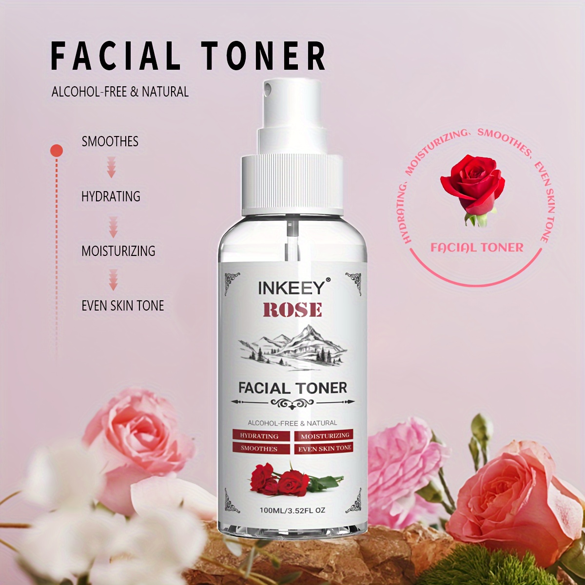 Tónico facial con agua de rosas – Tuunich