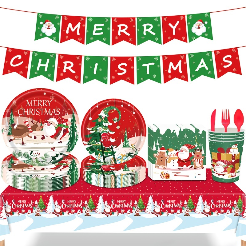 Christmas Party Cups Merry Christmas Cups Red Plastic - Temu