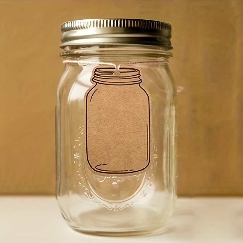 Mason Jar Shaped Tags Brown Kraft Paper Gift Tags Natural - Temu