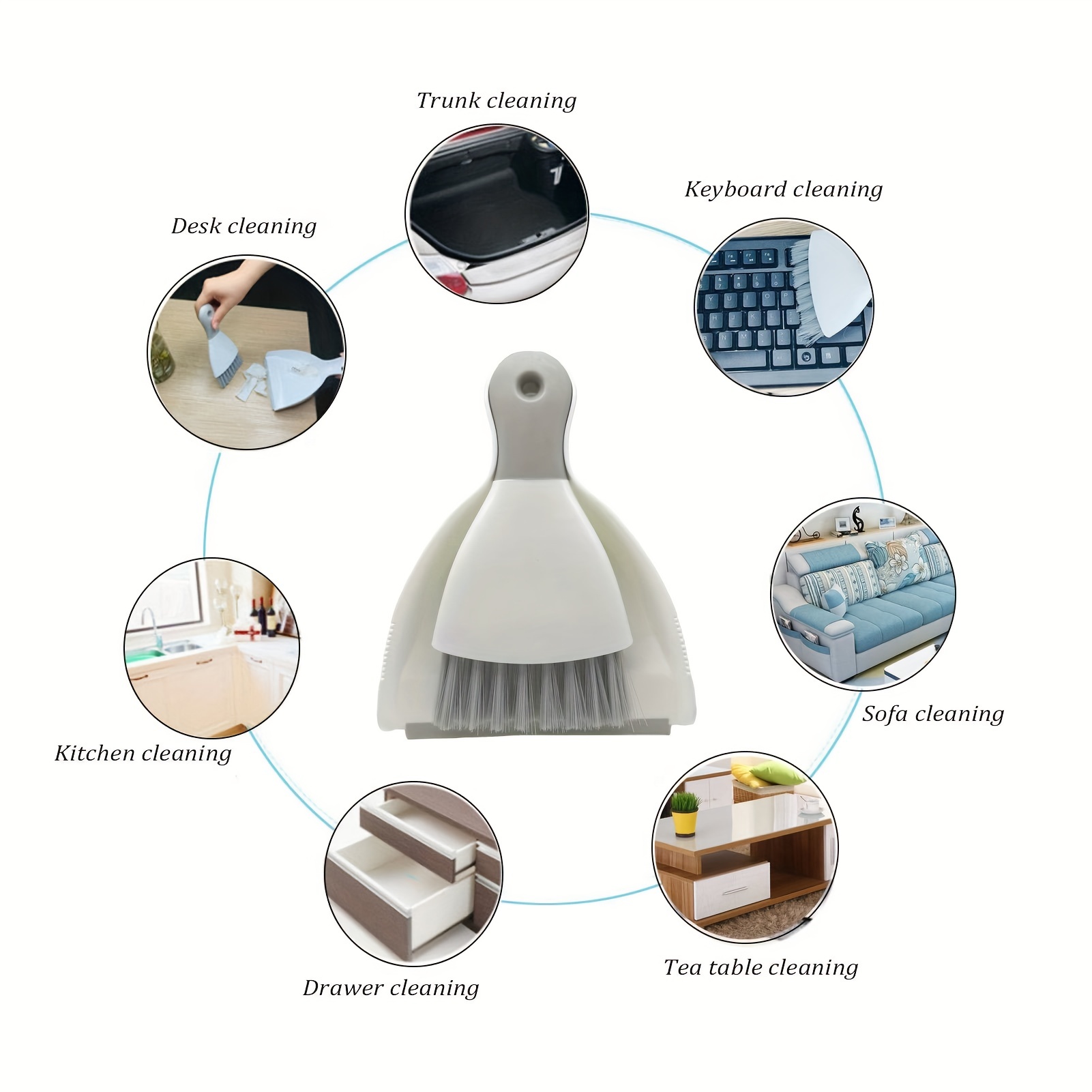 Dust pan Broom Brush Dustpan - Dustpan and Brush Set,Mini dust Pans with  Brush,Dust Pan and Brush Set for Table, Desk, Key Board, Cat, Dog and Other