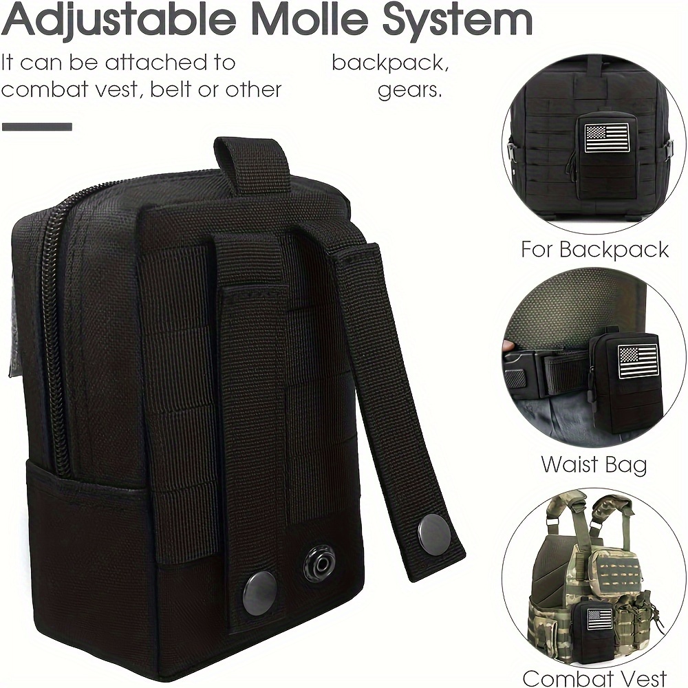 Durable Molle Tactical Backpack Buckle Clip With Elastic - Temu