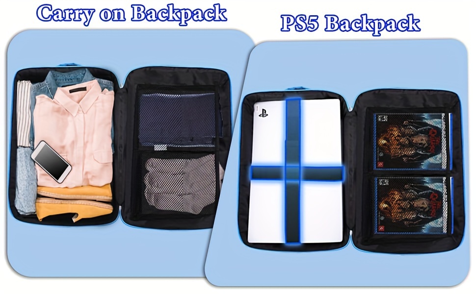 Mochila consola bolso de gran capacidad estuche de transporte para PS5 y  perfke almacenamiento de bolsas de juego