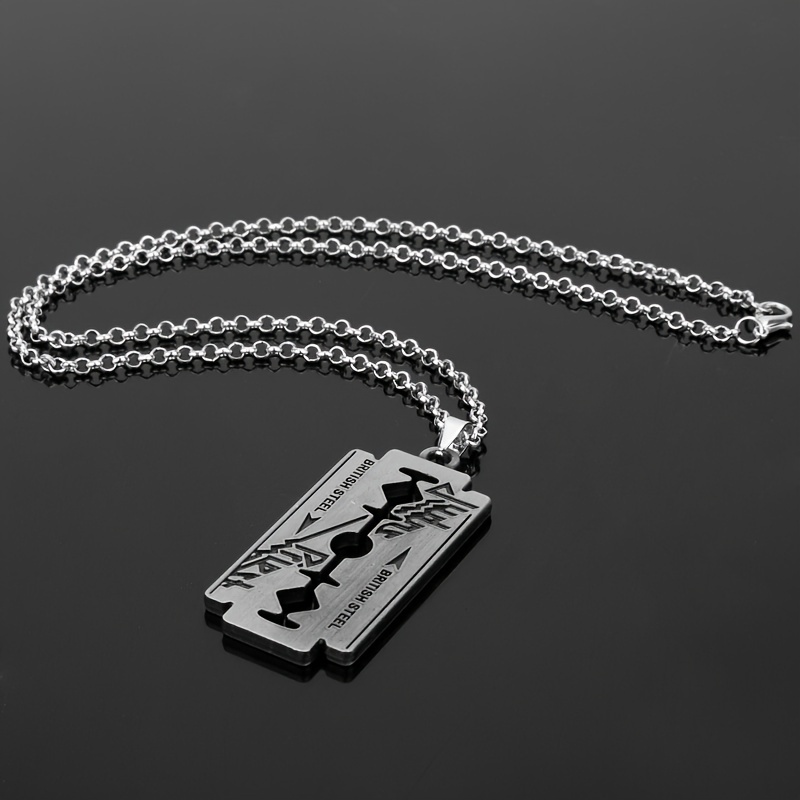 Judas priest razor 2025 blade necklace