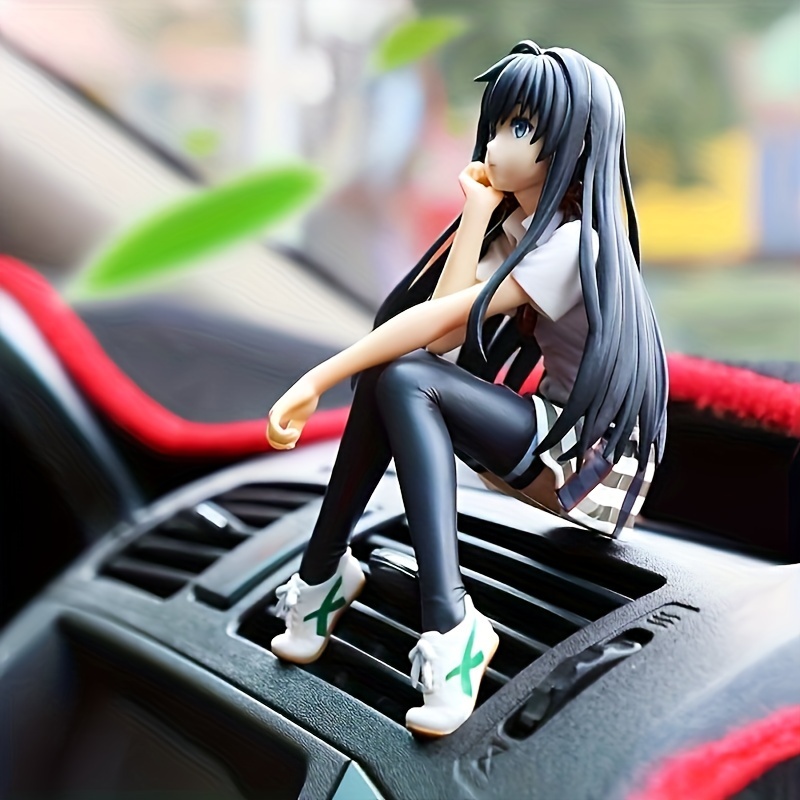 Ornements d'ordinateur d'anime, figurine de châssis, décoration de voiture,  personnage de dessin animé, étui