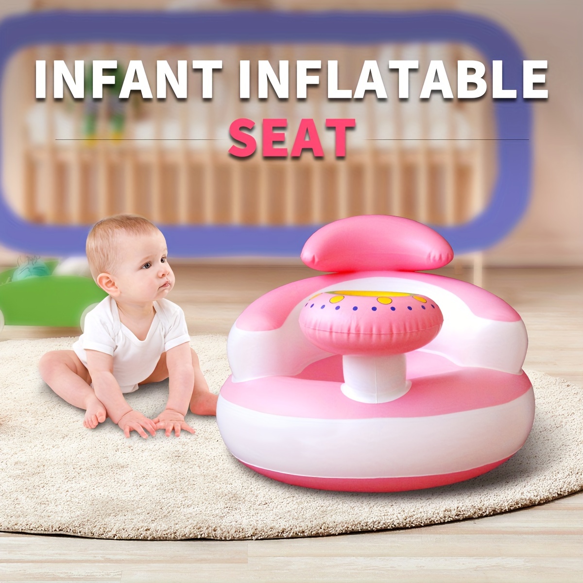 Comprar Asiento de baño portátil 3 en 1 para bebé, silla de comedor para  sentarse/tumbarse para recién nacidos, almacenamiento multifuncional,  mecedora, soporte para coche, silla de baño