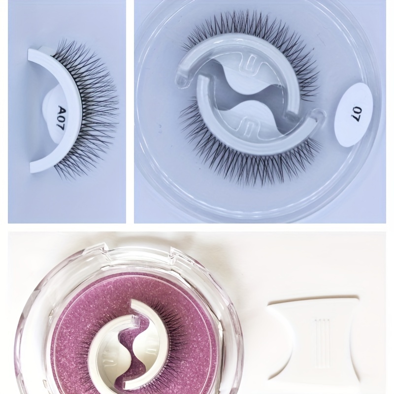 Self-Adhesive Reusable False Eyelashes Naturally Fluffy No Glue Needed