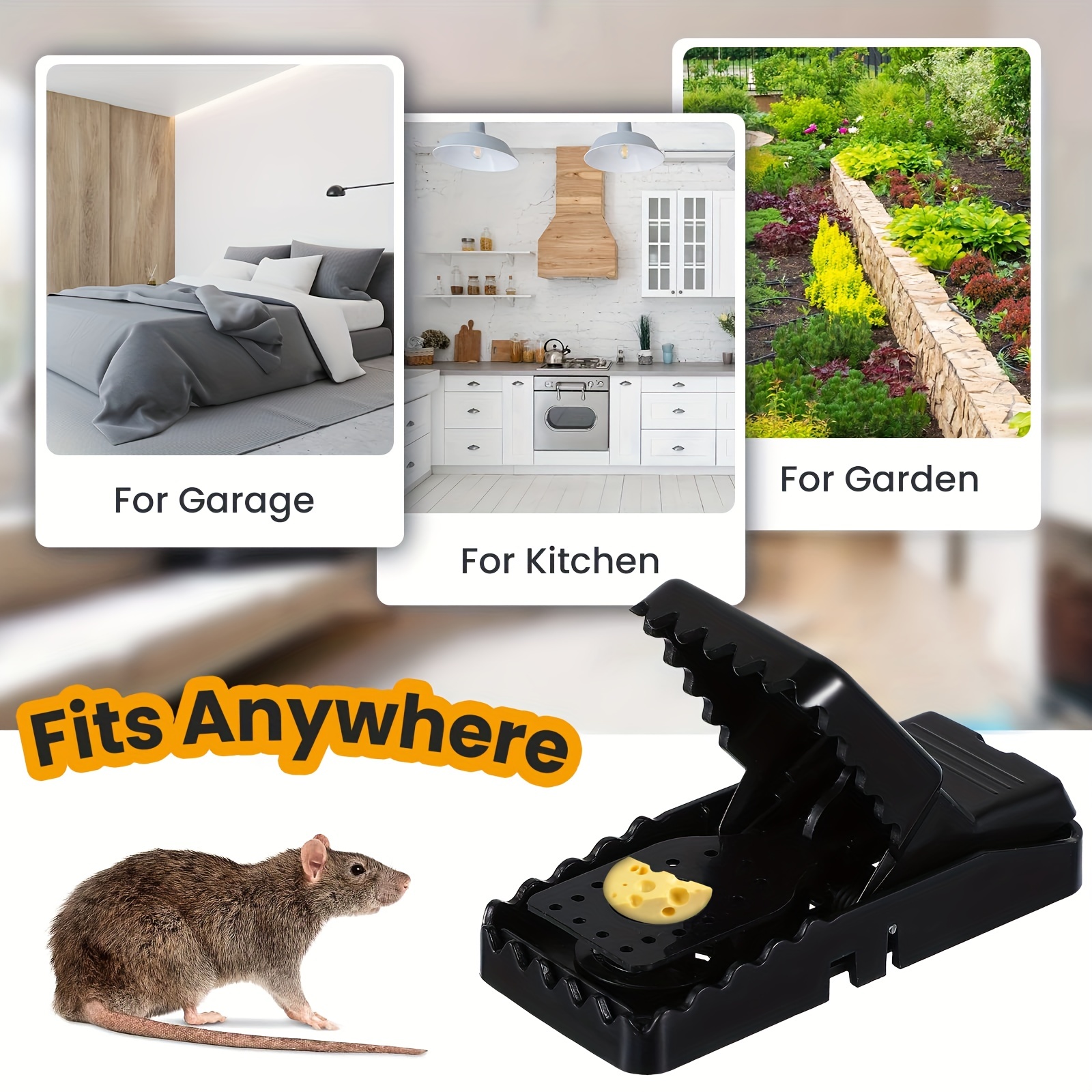 Mouse Traps, Mice Traps For House, Small Mice Trap Indoor Quick Effective  Sanitary Safe Mousetrap Catcher For Family And Pet,instant Kill Pest  Control Traps For Mouse Rat Chipmunk, Quick Set Up And