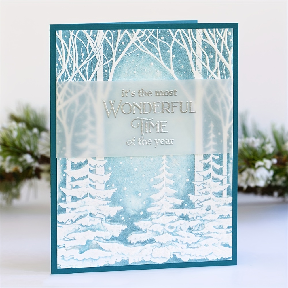 Adding Snow Texture to your Christmas Cards with Modeling Paste –  Graciellie Design