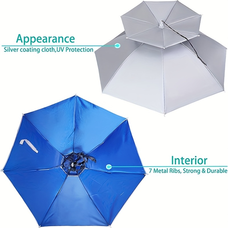 Hands Free Foldable Anti Uv Adjustable Umbrella Suitable - Temu Canada