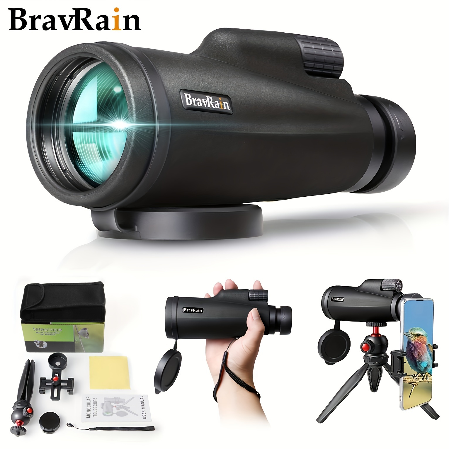 80x100 Monocular Telescope Perfect For Stargazing - Temu