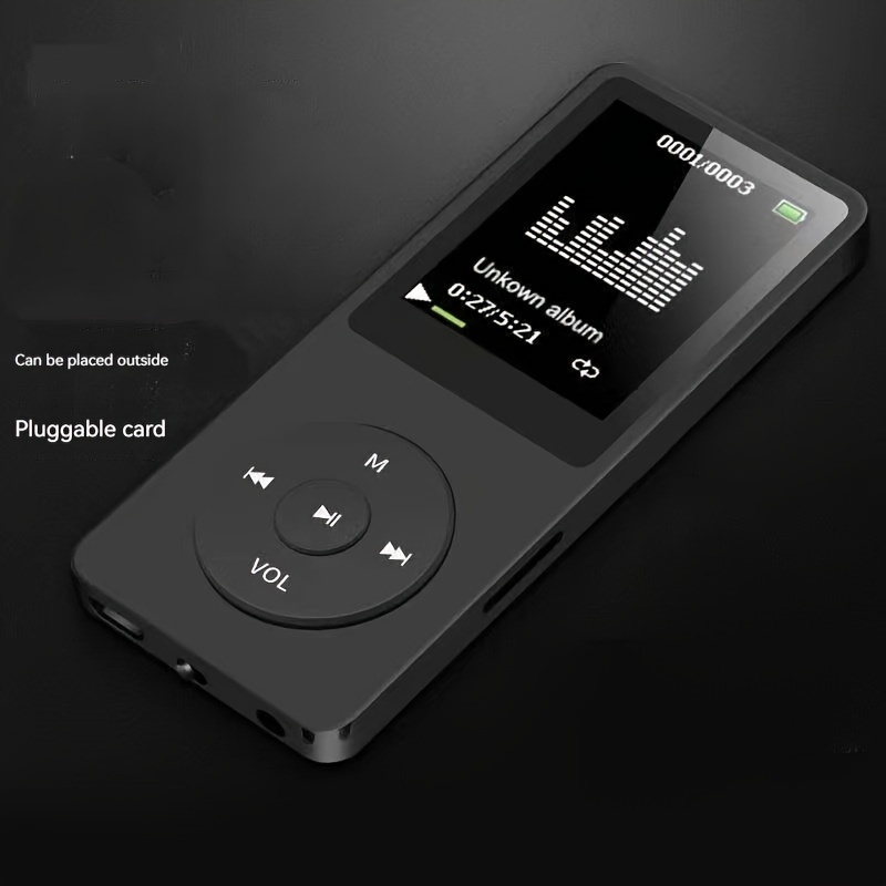 Reproductor MP3 de 64 GB con Bluetooth 5.0 mejorado, reproductor de música  sin pérdida con altavoz HD, pantalla de 2.4 pulgadas, botones táctiles