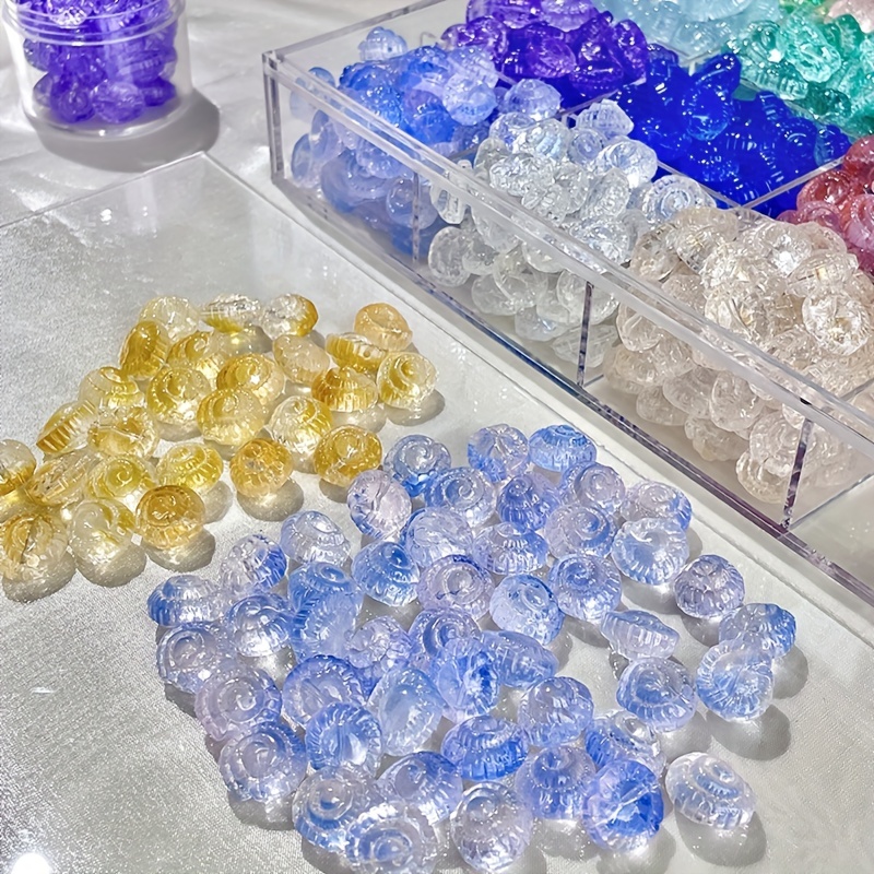 Handmade Cat Eye Jade Ice Glass Rice Beads For Diy Jewelry - Temu