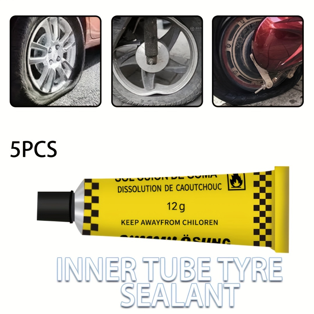  Tire Repair Glue, 5PCS, Yellow : Sports & Outdoors