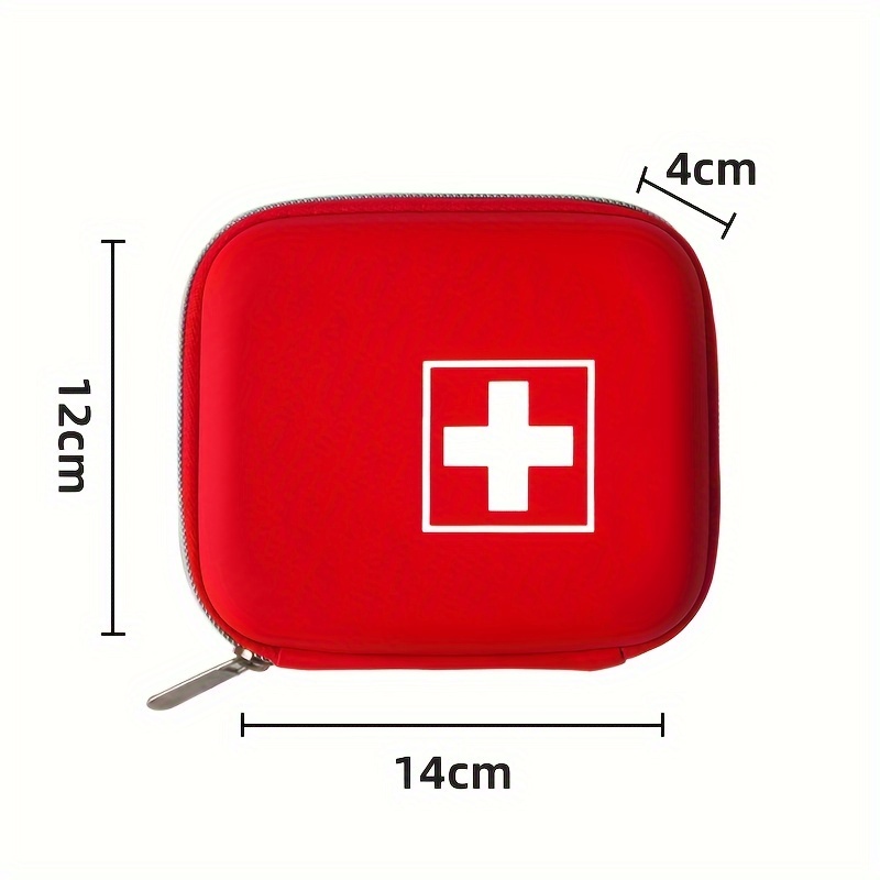 1pc Kit Primeros Auxilios Rojo Conveniente (caja Vacía) Kit - Temu