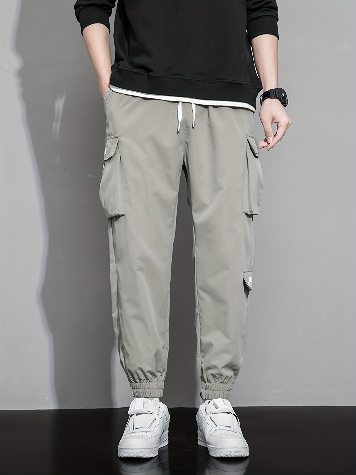 Classic Design Multi Flap Pockets Cargo Pants Men's Casual - Temu  Philippines