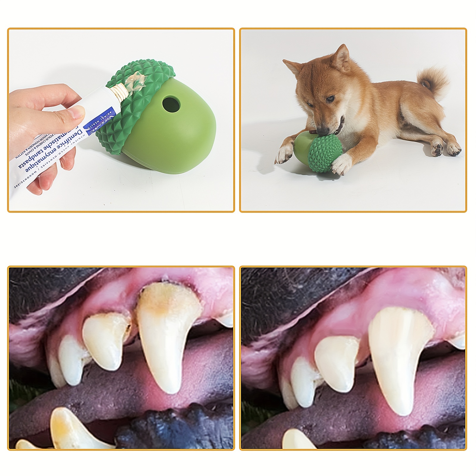 Acorn Shaped Pet Food Leakage Toy Teeth Grinding Silicone Temu