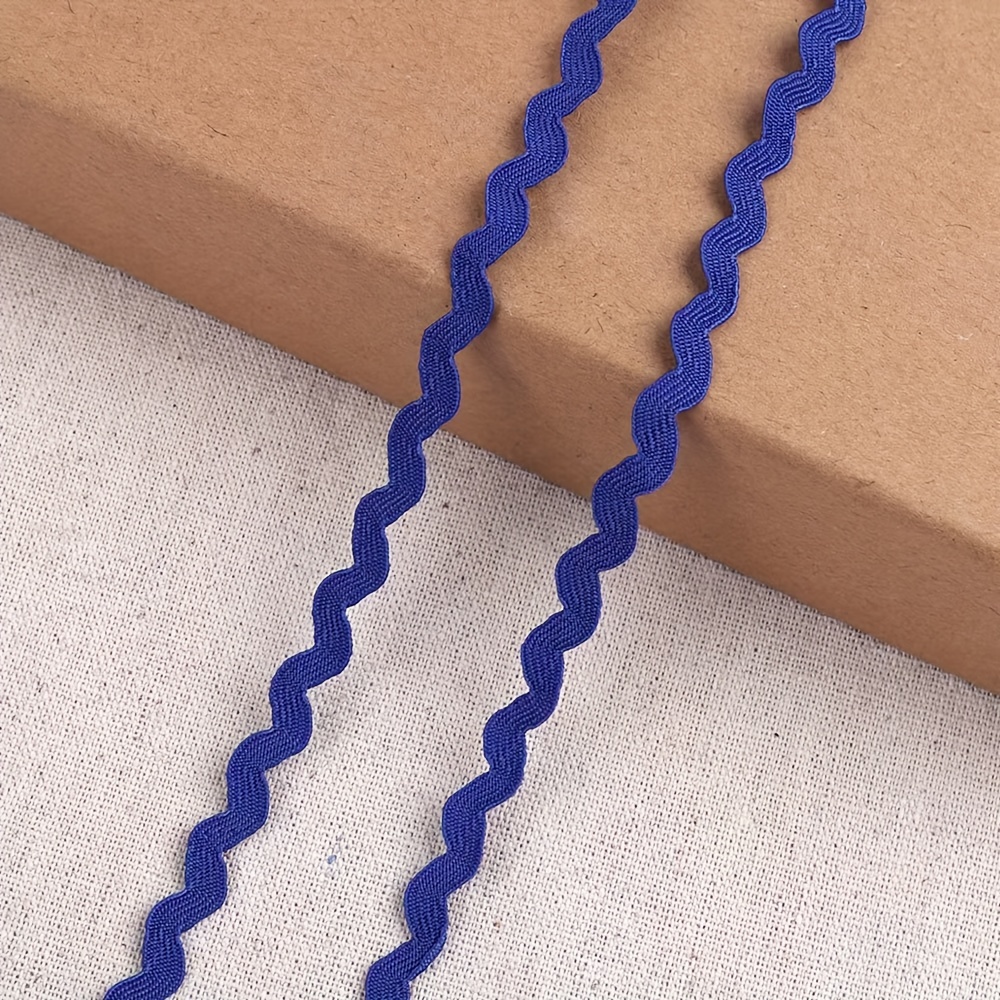 Trimming Shop 5mm Flat Elastic Cord Braided Stretch Strap Thin Elastic  String - Royal Blue, 25mtr