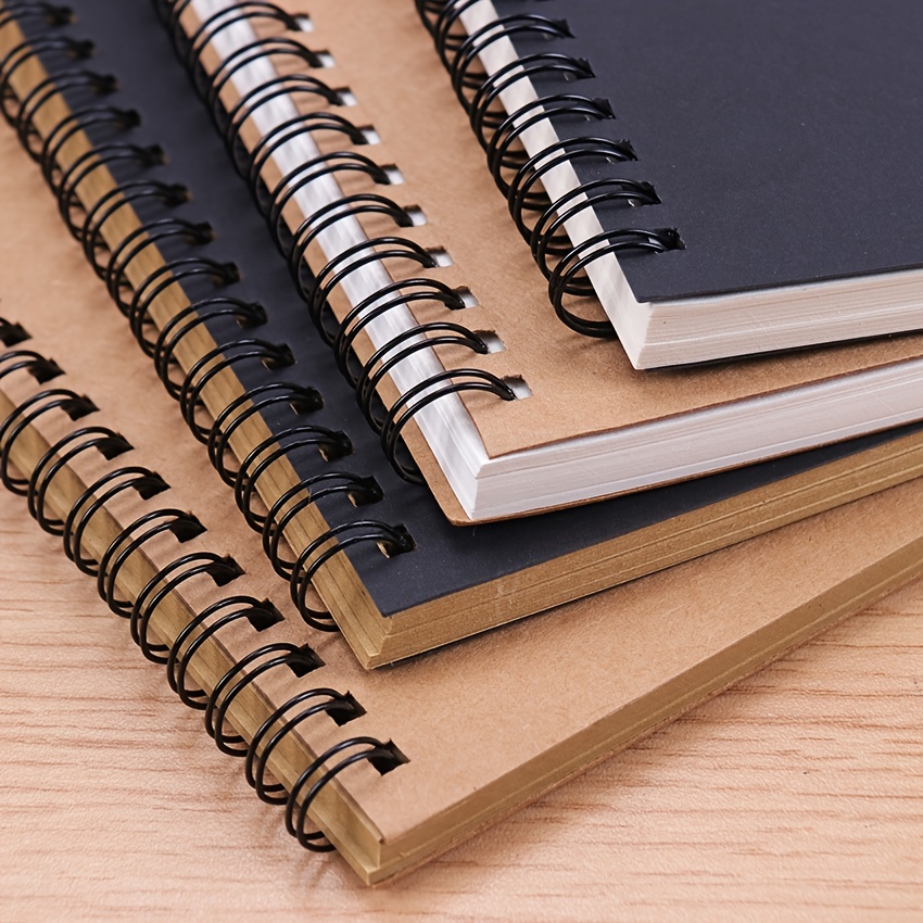 Retro Blank Leather Notebook Drawing Book Sketchbook - Temu