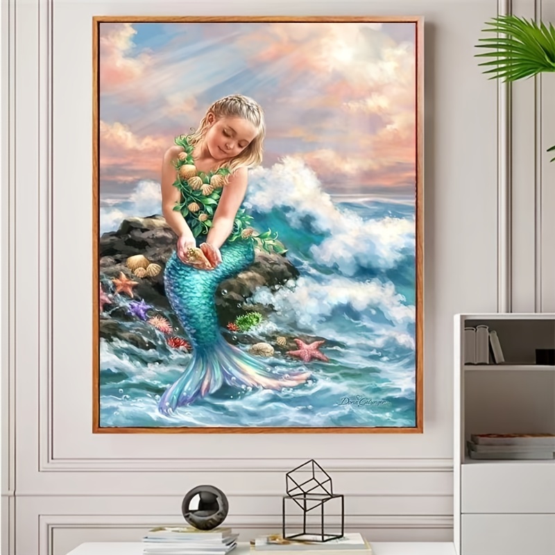 Beach Pattern DIY Diamond Painting, Full Drill Wall Art Painting, Frame Not  Include, DIY Crafting Diamond Painting For Beginners