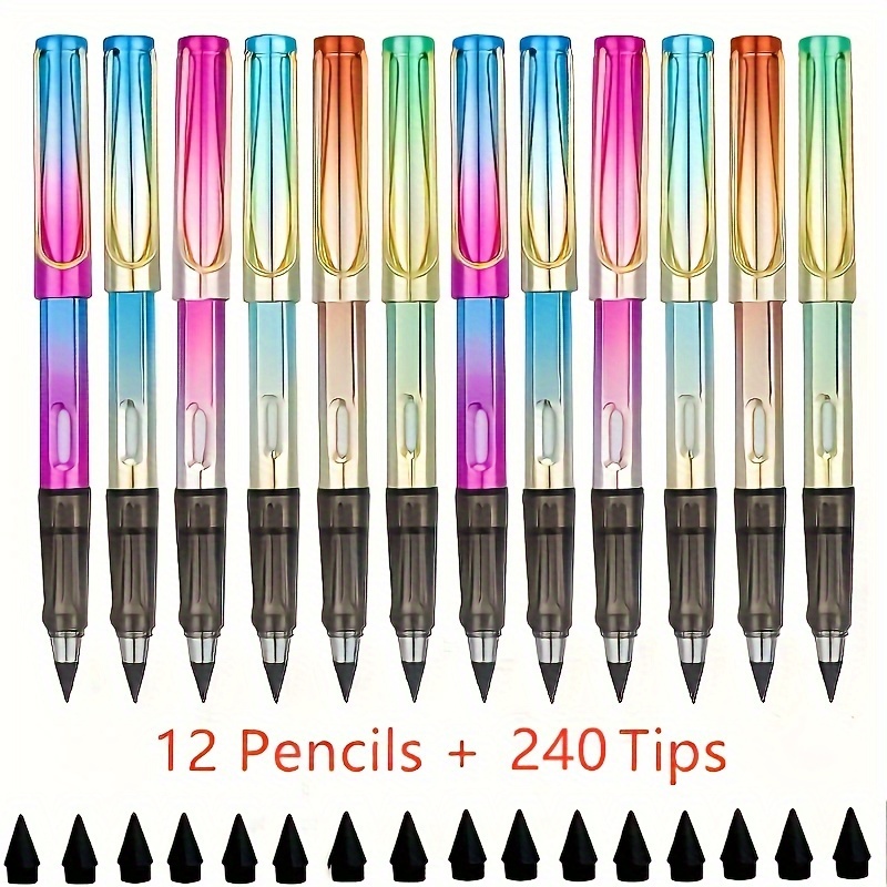 KALOUR 240 Colors Colored Pencil Wood Graffiti Iron Box Fill Pen