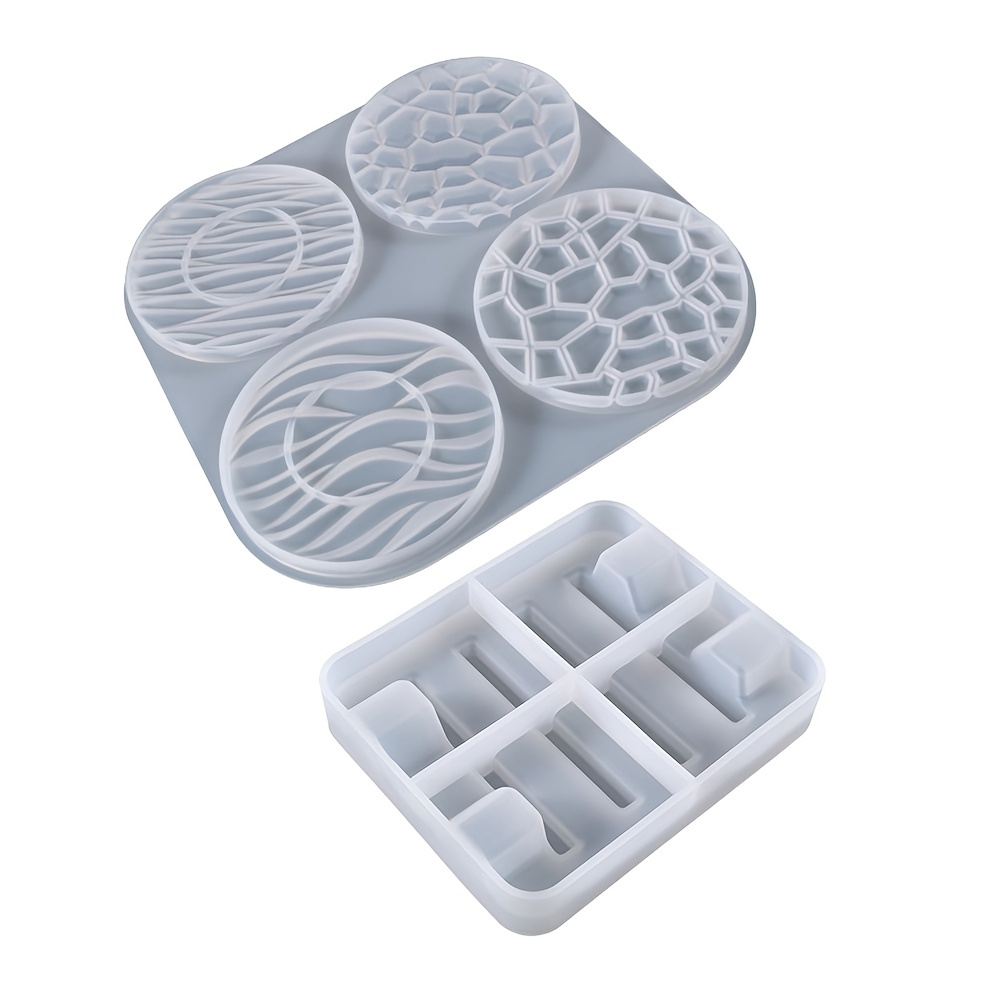 1pc Small Oval Cup Mat Silicone Mold Storage Tray Epoxy Resin Mold Homemade  Craft Desktop Decoration Casting Tool