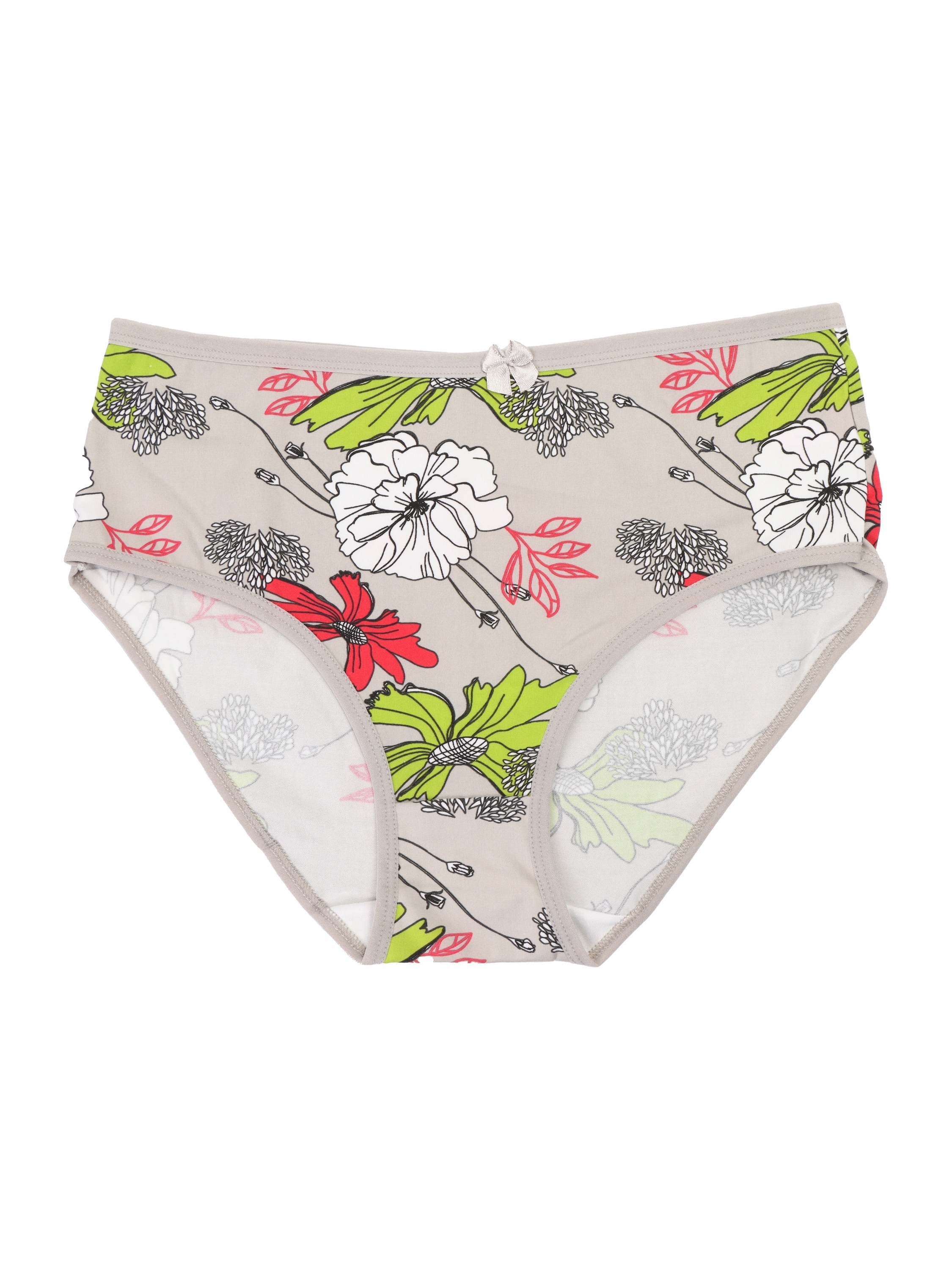 Floral Print Bow Tie Briefs Comfy Breathable - Temu