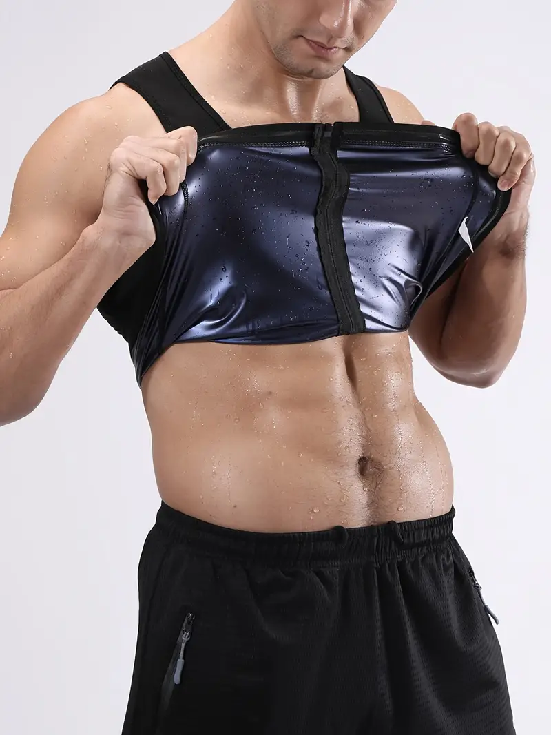 Men's Compression Sweat Sauna Waist Trainer Athletic - Temu Canada