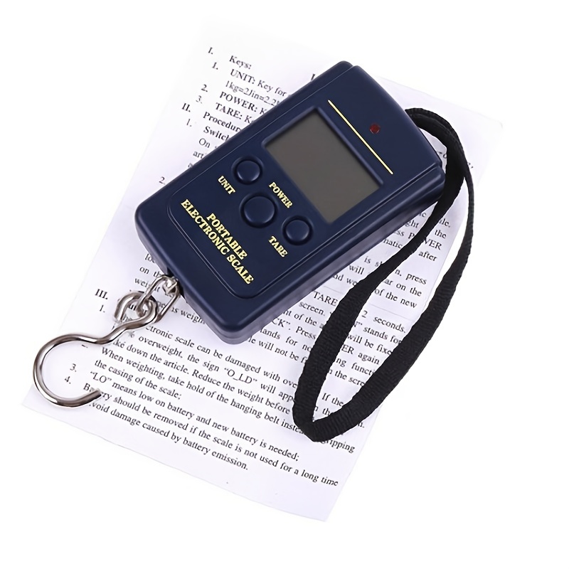 2-4 Portable FISH Scale Travel LCD Digital Hanging Luggage