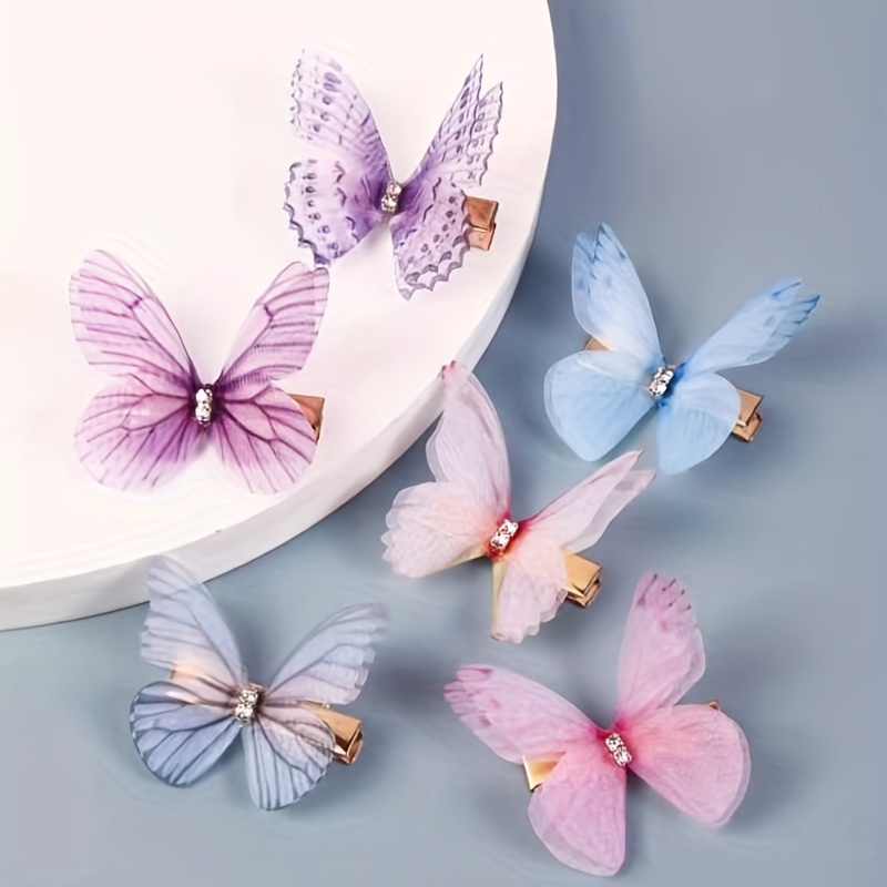 50 Pieces Organza Butterfly Bow Butterflies for Crafts Butterfly  Decorations