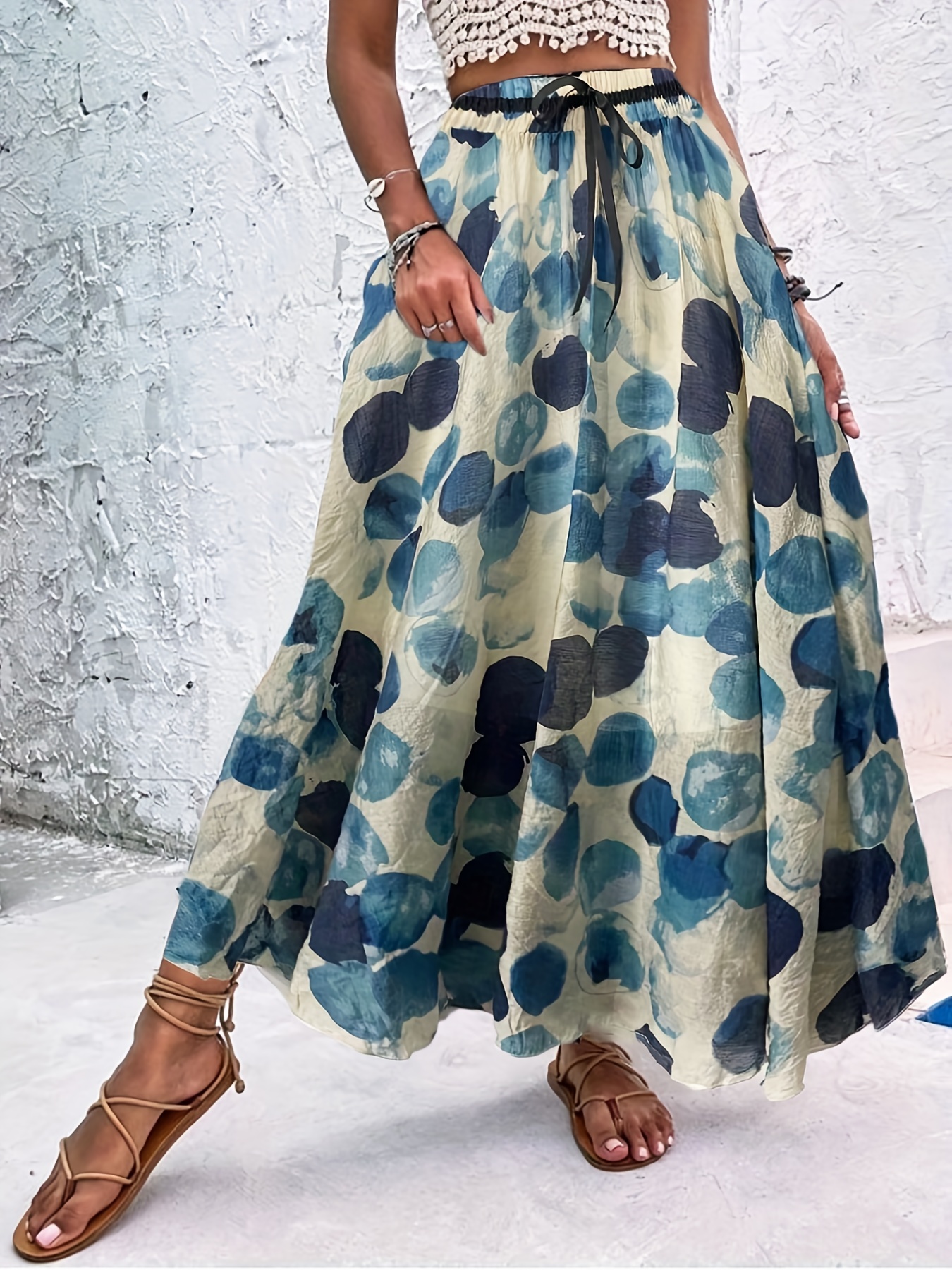 Polka dot skirt outlet maxi