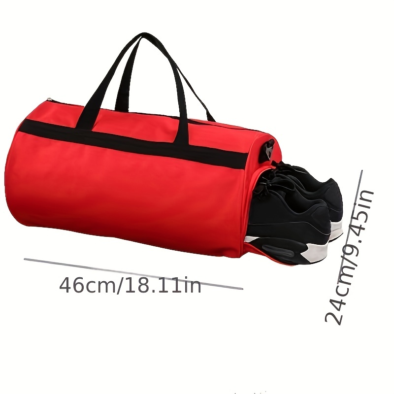 Large Capacity Cylinder Fitness Bag, Portable Casual Luggage Bag, Travel Bag  - Temu