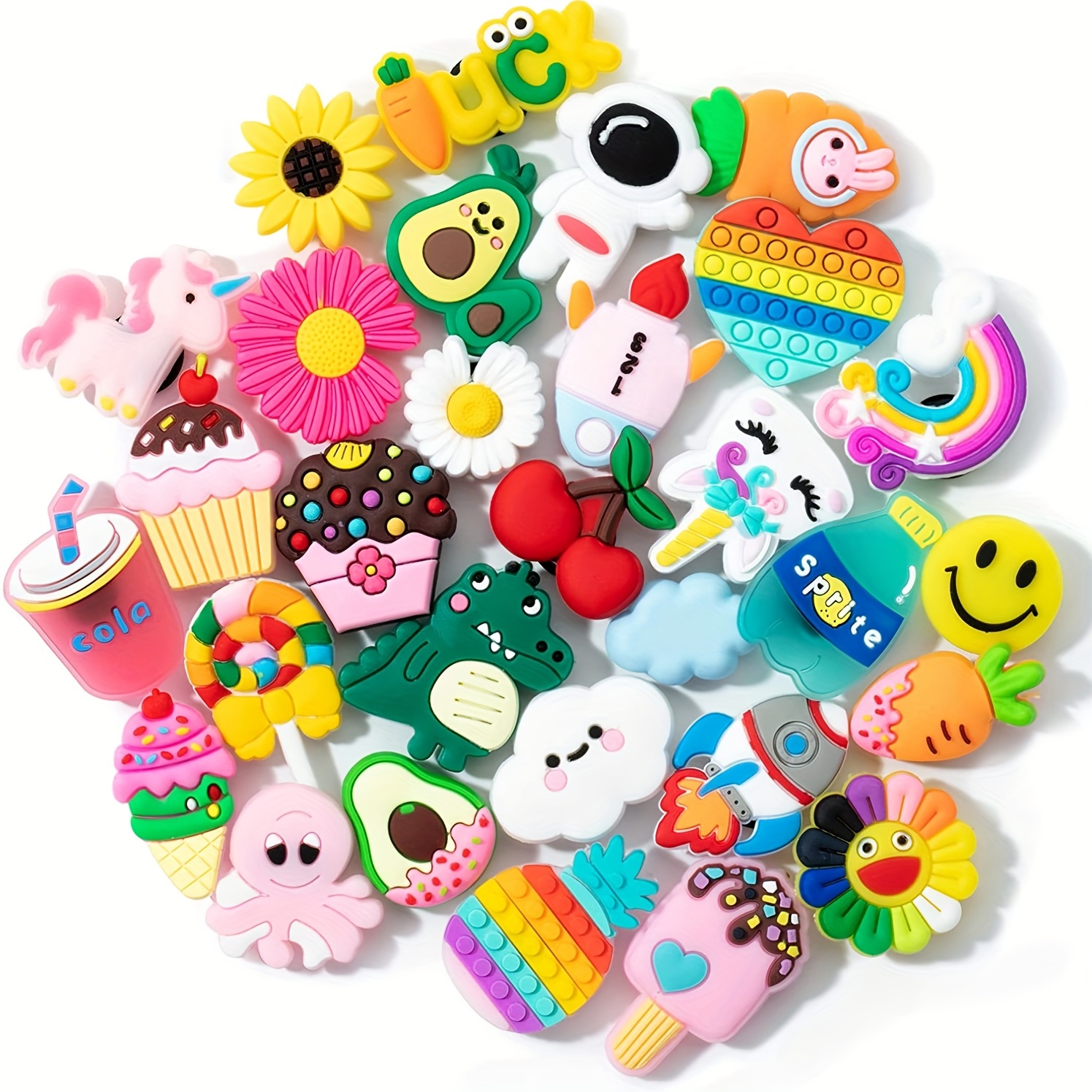 Rainbow Friends Shoe Charms Decorations for Accessories Kawaii Anime PVC  Croc Jibz Buckle for Supply Birthday Gifts
